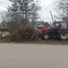 в Ершичском округе продолжается ликвидация стихийных свалок не бытового мусора - фото - 1