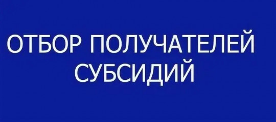 объявлен отбор получателей субсидии - фото - 1