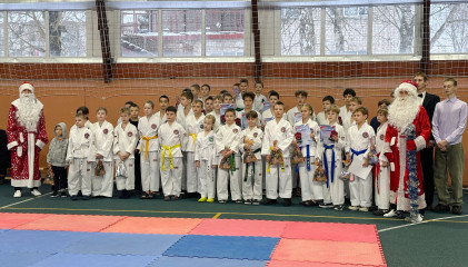 27 декабря в Ершичском округе прошло первенство и фестиваль цветных поясов по тхэквондо ГТФ — день, когда спорт стал настоящим праздником - фото - 1