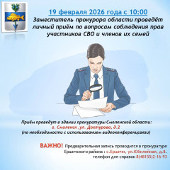 личный прием по вопросам соблюдения прав участников СВО и членов их семей - фото - 1