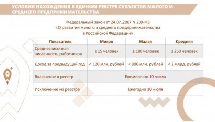 условия НАХОЖДЕНИЯ В ЕДИНОМ РЕЕСТРЕ СУБЪЕКТОВ МАЛОГО И СРЕДНЕГО ПРЕДПРИНИМАТЕЛЬСТВА - фото - 5